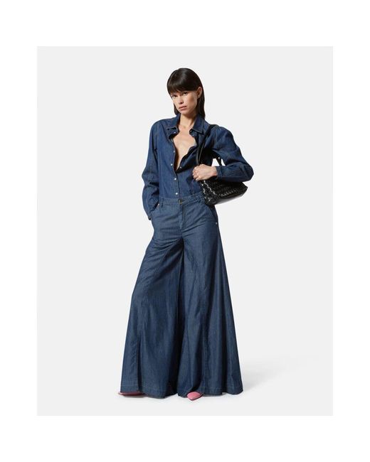 Silvian Heach Blue Denimhemd Mit Schneiderdetails