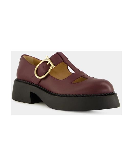 Ferragamo Brown Flat Shoes