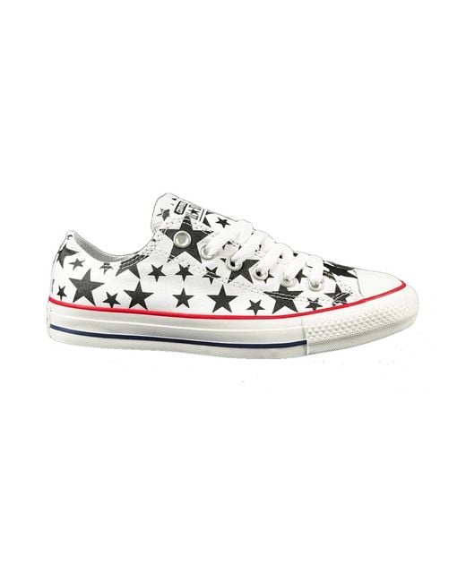 Sneakers basse bianche donna di Converse in Bianco Lyst