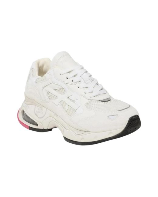 Premiata Low Top Sneakers in het White
