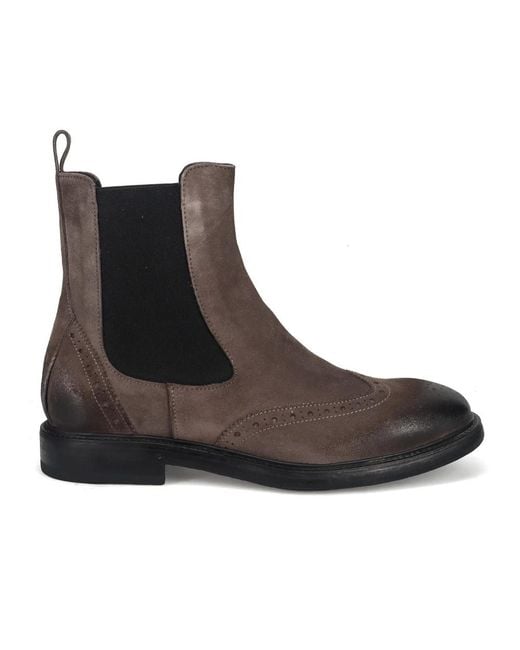 Sangiorgio Brown Chelsea Boots for men