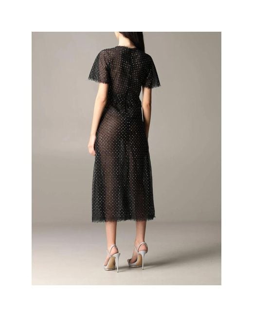 Midi Dresses Ermanno Scervino en coloris Black