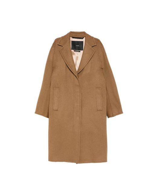 Max Mara Brown Single-Breasted Coats