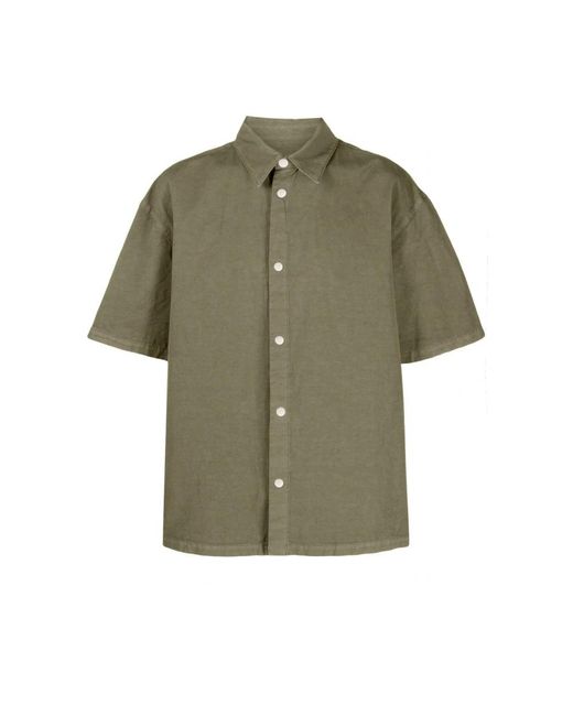 Heron Preston Green Short Sleeve Shirts for men