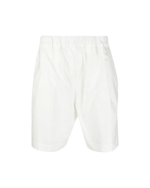 Laneus White Casual Shorts for men
