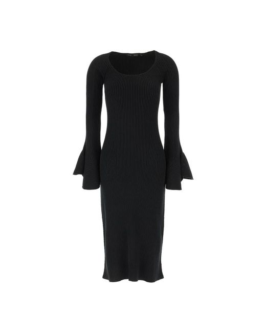 Proenza Schouler Black Knitted Dresses