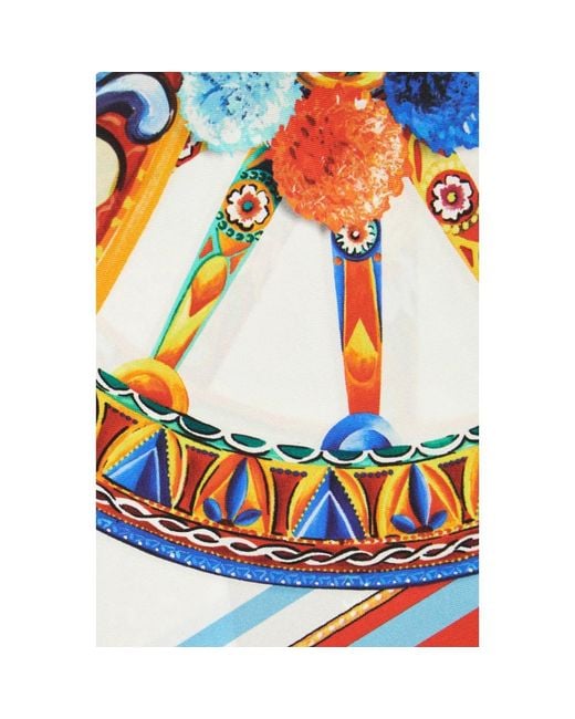 Dolce & Gabbana Blue Silk Scarves