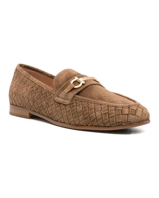 ADRIANNA FERETTI Brown Loafers