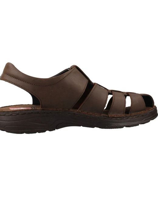 Fluchos Klebe Flache Sandalen in Brown für Herren