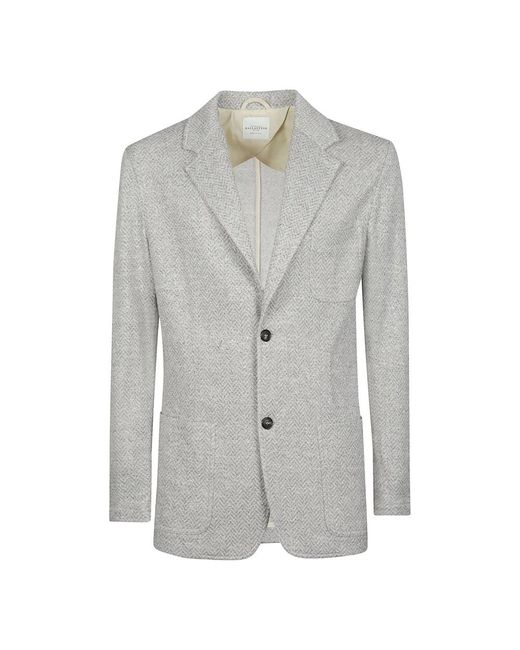 Ballantyne Bmj036 Single Breasted Jacket in het Gray voor heren