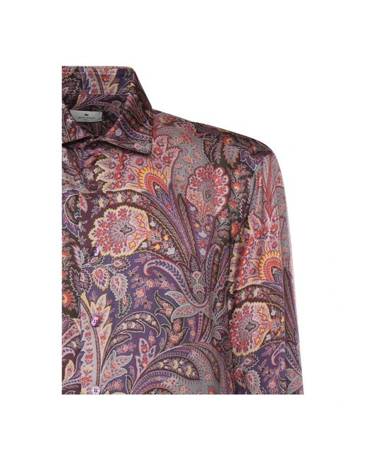 Etro Purple Casual Shirts for men