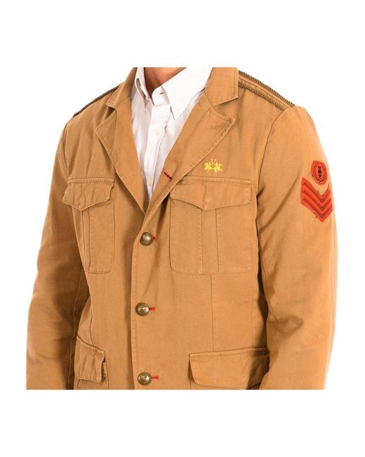 La Martina Orange Blazers for men