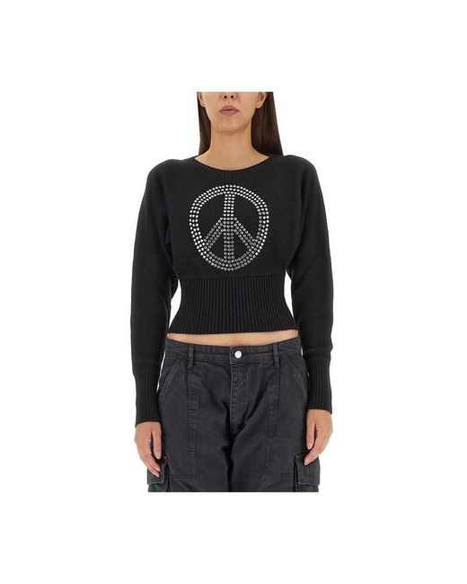 Moschino Black Round-Neck Knitwear