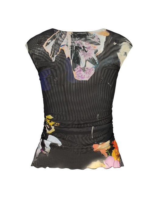 Desigual Black Polyester Tank Top