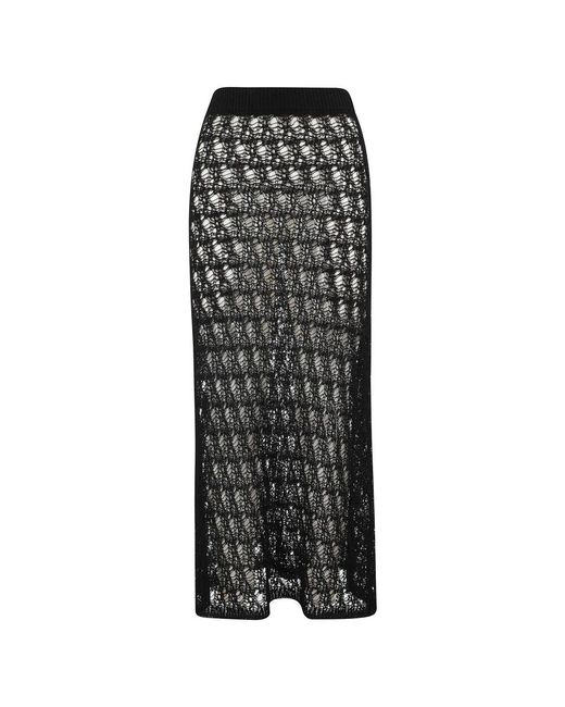 Maxi Skirts Roberto Collina en coloris Black