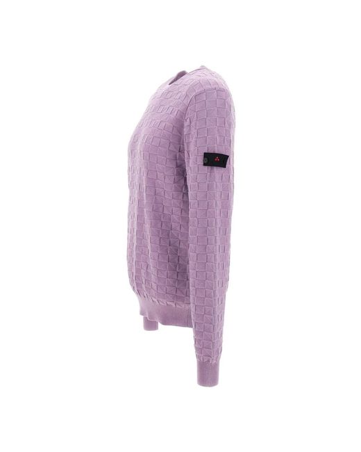 Peuterey Purple Round-Neck Knitwear for men