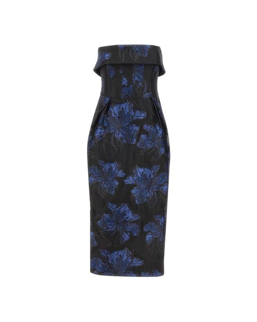 Rebecca Vallance Blue Midi Dresses