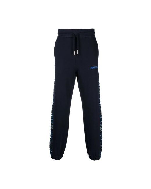 Missoni Blue Sweatpants for men
