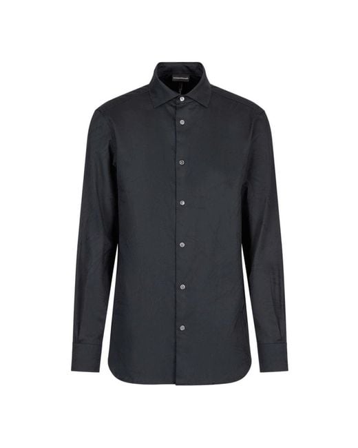 Emporio Armani Blue Formal Shirts for men