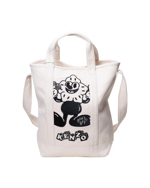 KENZO White Shopping Bags