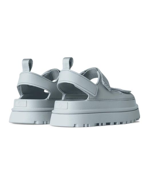 Ugg Schoenen ,Blauw ,Polyester Blauwe Golden Glow Sandalen in het Blue
