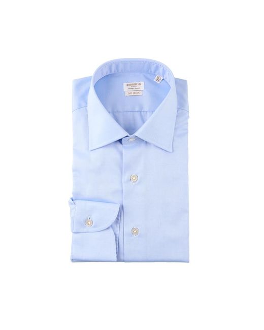 Borriello Blue Formal Shirts for men
