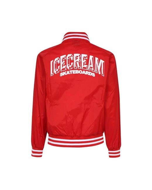 ICECREAM Red Bomber Jackets for men