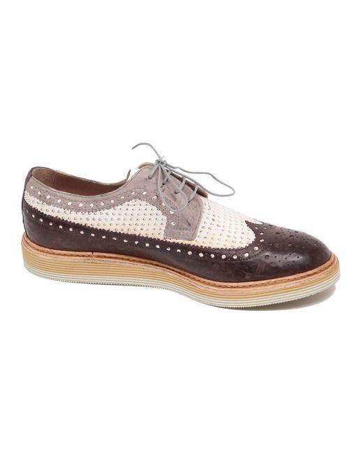 Corvari White Laced Shoes for men
