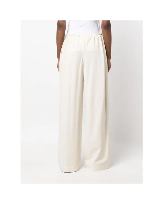 Jacquemus White Wide Trousers