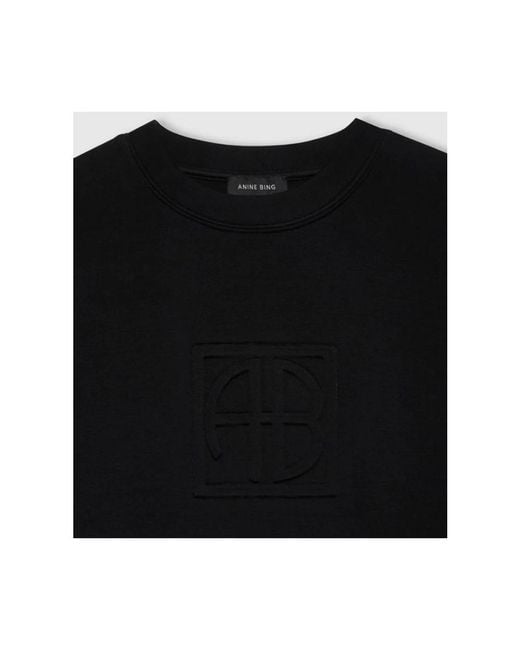 Anine Bing Black Sweatshirts