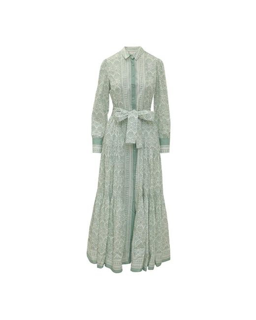 Mc2 Saint Barth Green Maxi Dresses