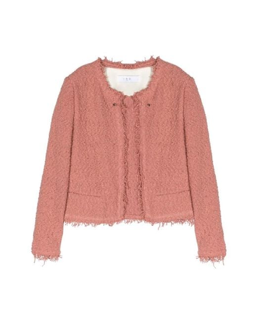 IRO Pink Tweed Jackets