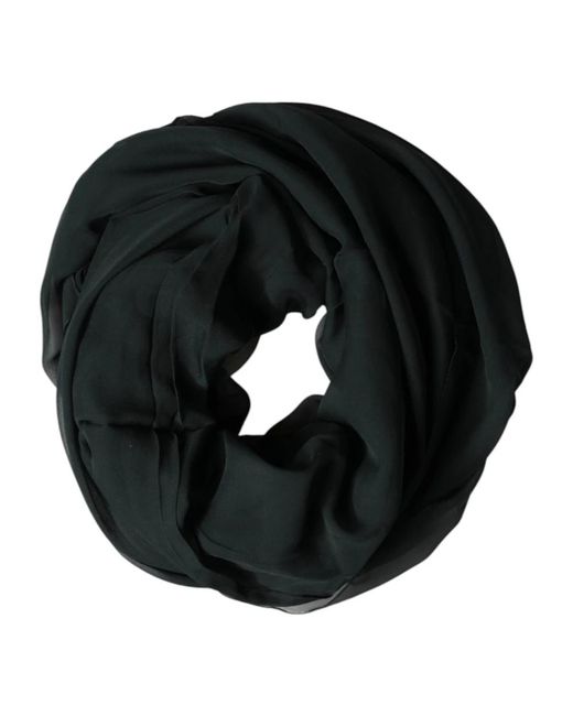 Dolce & Gabbana Gray Silky Scarves