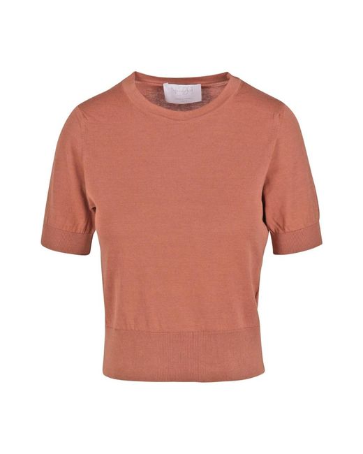 Daniele Fiesoli Orange Round-Neck Knitwear