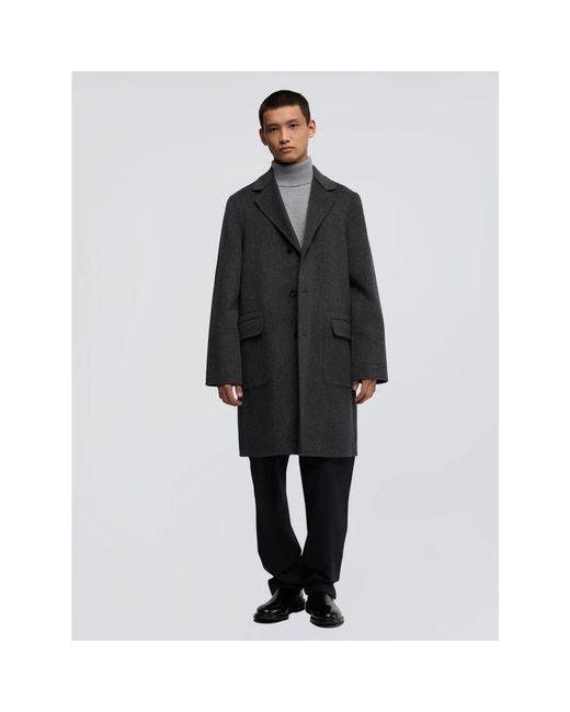 Aspesi Black Single-Breasted Coats for men