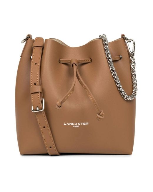 Lancaster Brown Bucket Bags