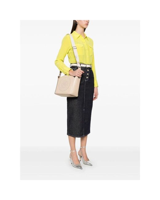 Karl Lagerfeld Natural Tote perforated