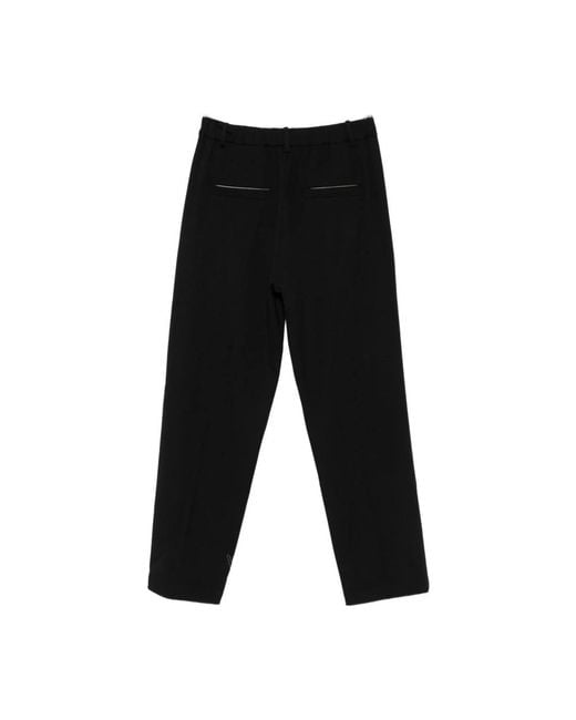 Alysi Black Straight Trousers