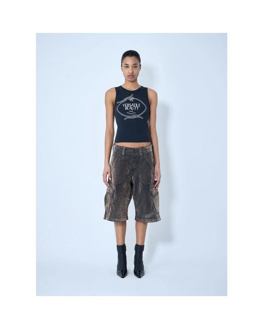 VAQUERA Blue Sleeveless Tops