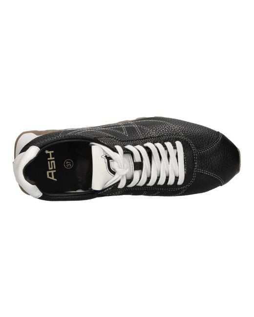 Ash Black Leather Trainers