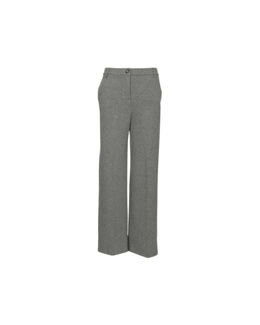 Max Mara Gray Wide Trousers