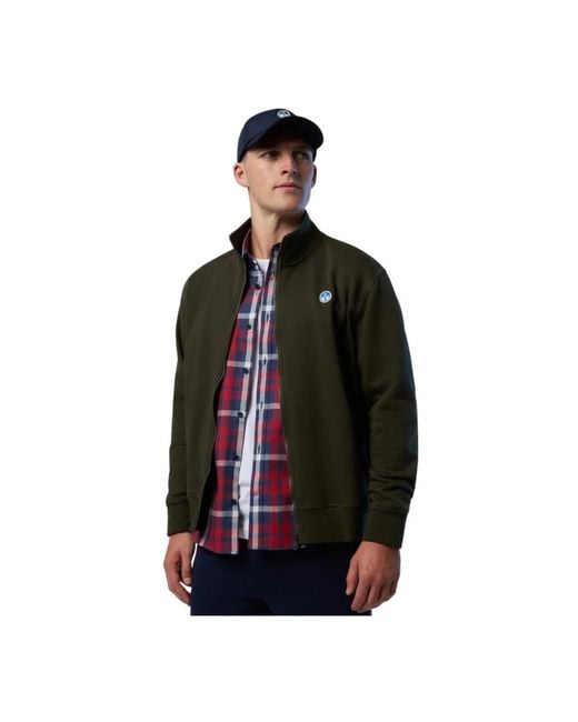 North Sails Green Zip-Throughs for men