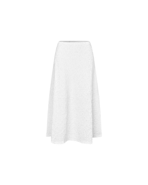 Midi Skirts Samsøe & Samsøe de color White