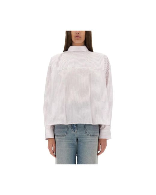 Victoria Beckham Gray Blouses