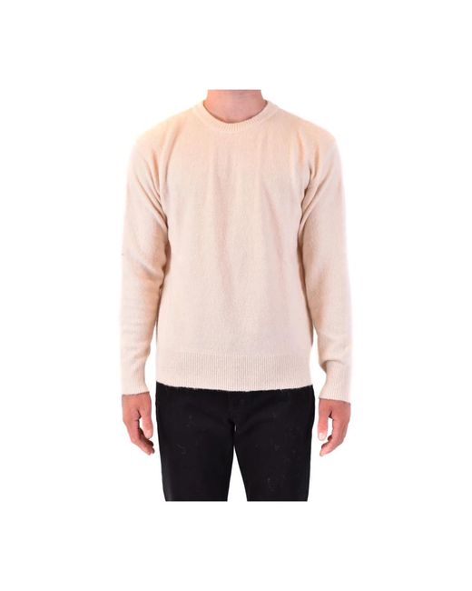 Laneus Pink Round-Neck Knitwear for men