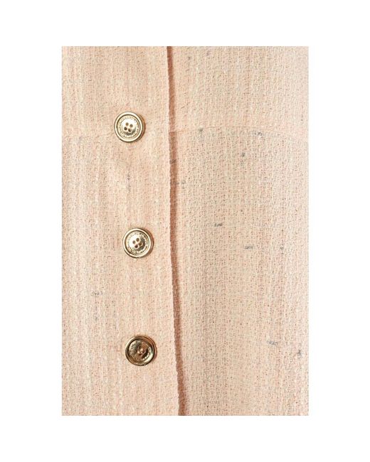 Pinko Natural Single-Breasted Coats