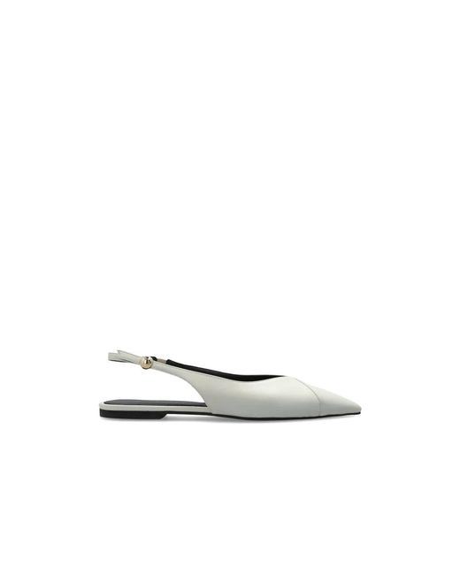 Furla White Sfera Slingback