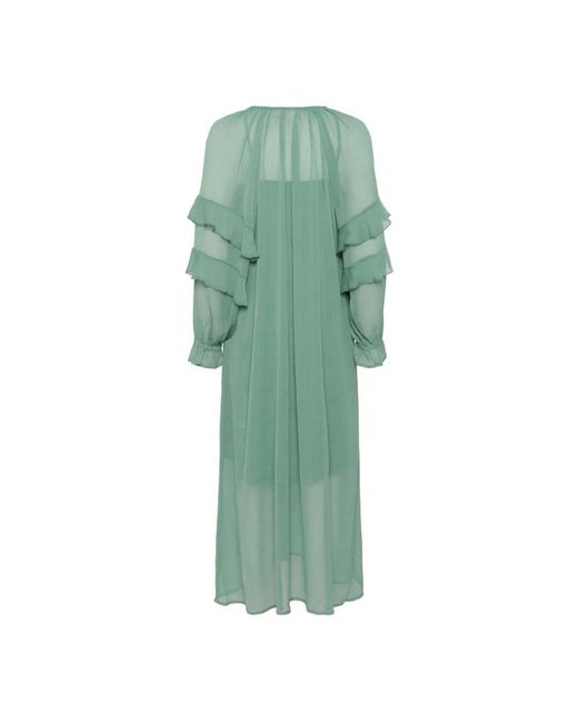 Saint Tropez Green Midi Dresses