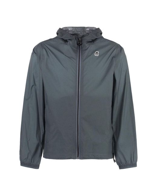 K-Way Gray Light Jackets for men