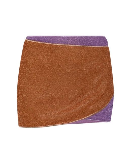Oseree Brown Short Skirts